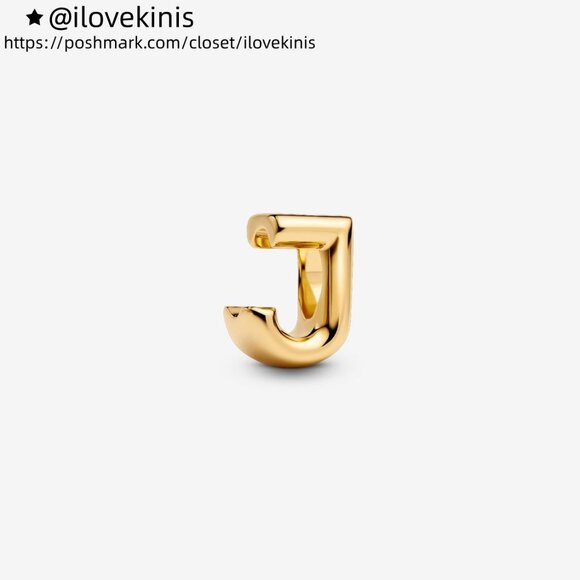 Pandora Letter J Alphabet Charm - Picture 1 of 5